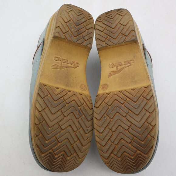 Dansko Clogs Nubuck Twin Pro Powder Blue Dog Walkers Women's Size EU 38 Slip-On - Picture 7 of 12
